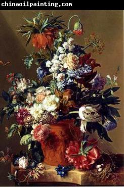 unknow artist Floral, beautiful classical still life of flowers.054