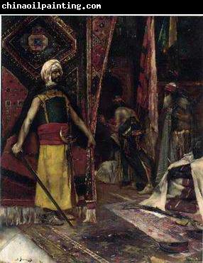 unknow artist Arab or Arabic people and life. Orientalism oil paintings  385