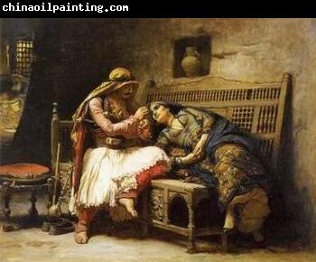 unknow artist Arab or Arabic people and life. Orientalism oil paintings  341