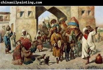 unknow artist Arab or Arabic people and life. Orientalism oil paintings 134