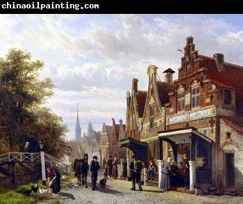 unknow artist European city landscape, street landsacpe, construction, frontstore, building and architecture. 287