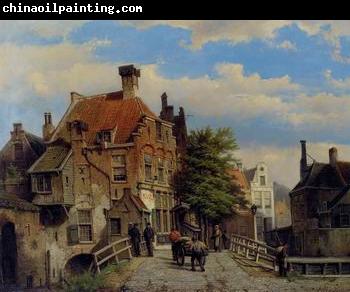 unknow artist European city landscape, street landsacpe, construction, frontstore, building and architecture. 329