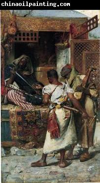 unknow artist Arab or Arabic people and life. Orientalism oil paintings  434