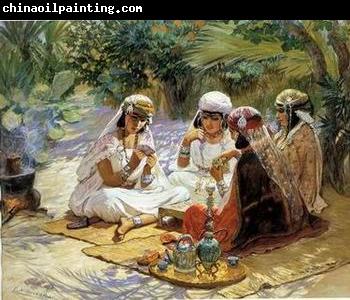 unknow artist Arab or Arabic people and life. Orientalism oil paintings  228