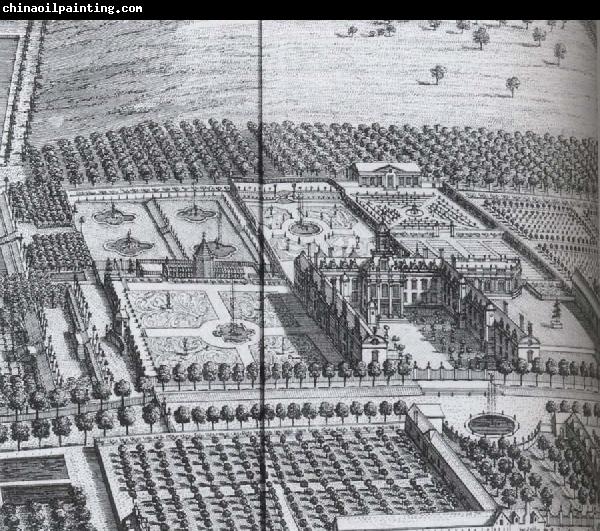 unknow artist Bretby Derbyshire the spectacular garden Created from 1669 for the Earl of Chesterfield