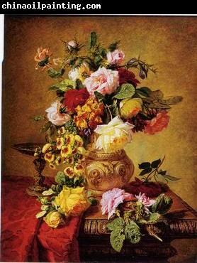 unknow artist Floral, beautiful classical still life of flowers.109