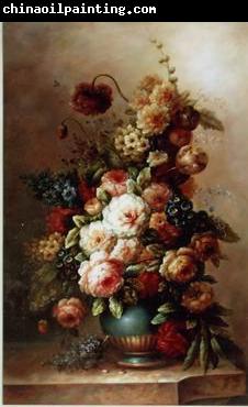 unknow artist Floral, beautiful classical still life of flowers.047