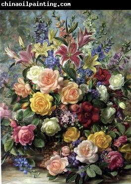 unknow artist Floral, beautiful classical still life of flowers.083