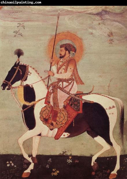 unknow artist Horseman likeness of the Shah Dschahan, leaf out of the Shah-Dschahan-album period of the Schan Dschahan