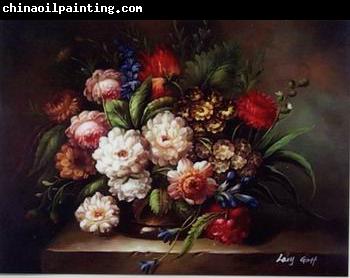 unknow artist Floral, beautiful classical still life of flowers.095