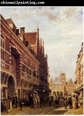 unknow artist European city landscape, street landsacpe, construction, frontstore, building and architecture.112