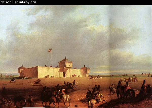 Alfred Jacob Miller Fort William on the Laramie