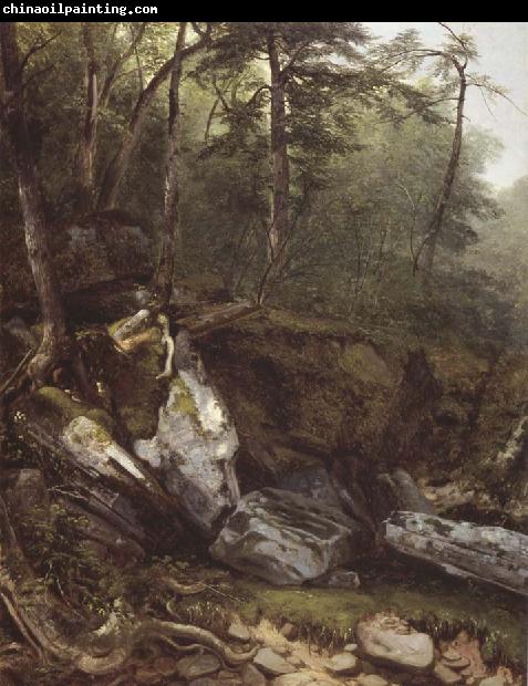 Asher Brown Durand Study from Nature rocks and trees in the Catskills