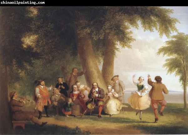 Asher Brown Durand Dance on the battery in the Presence of Peter Stuyvesant