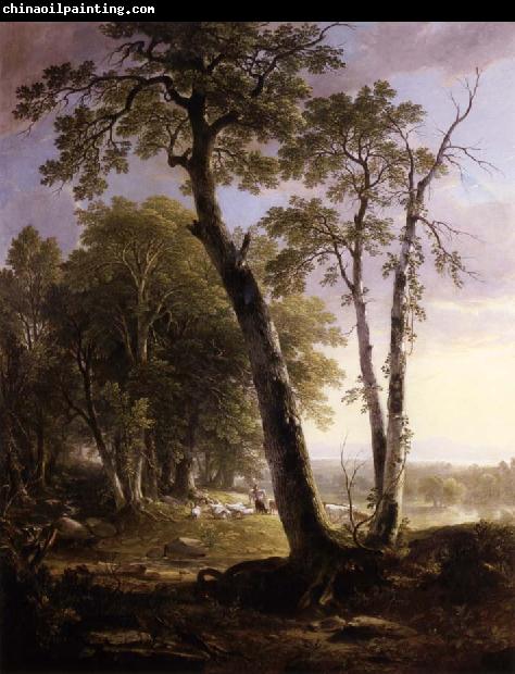 Asher Brown Durand Landscape Composition,Afternoon,in the woods