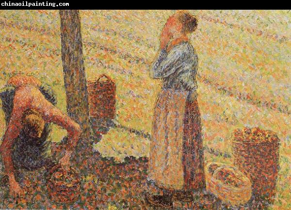 Camille Pissarro Detail of Pick  Apples