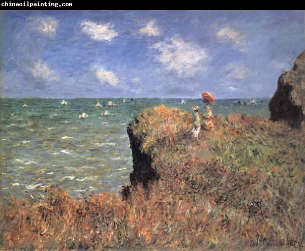 Claude Monet The Cliff Walk,Pourville