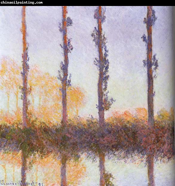 Claude Monet Four pieces of poplar