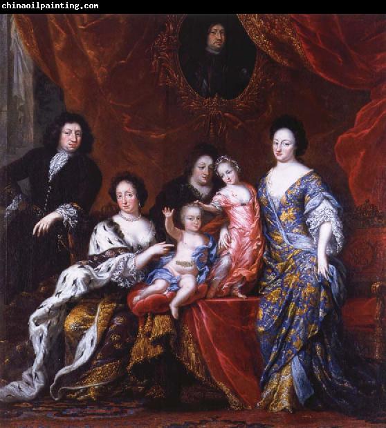 David Klocker Ehrenstrahl Grupportratt of Fellow XI with family