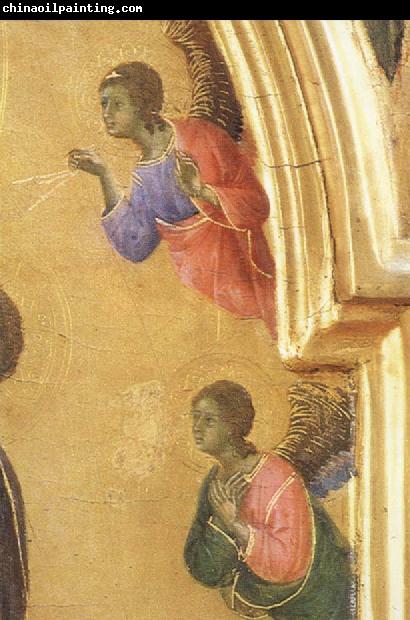 Duccio di Buoninsegna Detail of The Virgin Mary and angel predictor,Saint