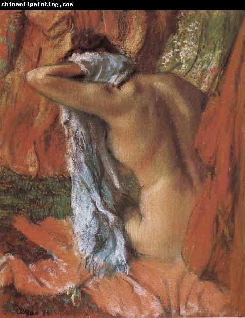 Edgar Degas bathing lady