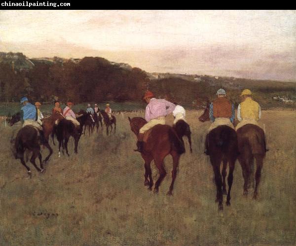 Edgar Degas Racehorse ground