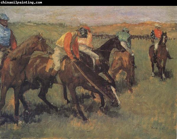 Edgar Degas Before the race