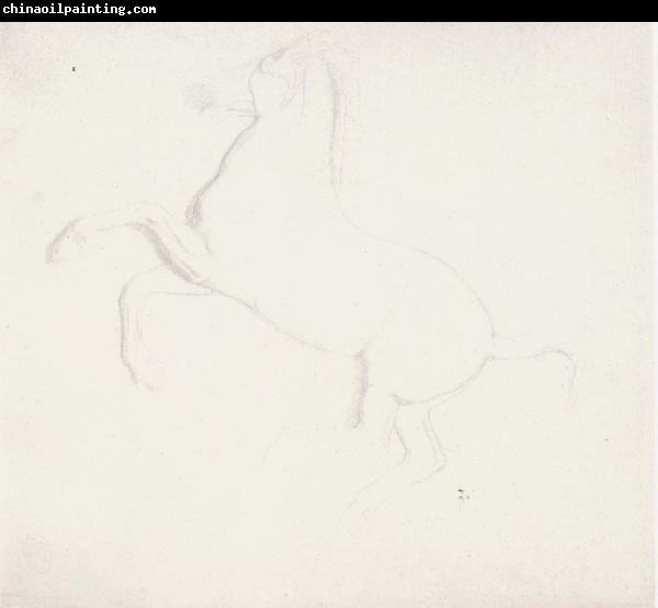 Edgar Degas Study of a Horse from the Parthenon Frieze