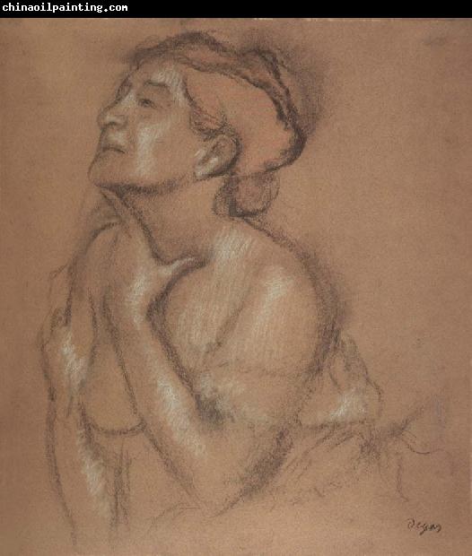 Edgar Degas Half-Langth Study of a Woman