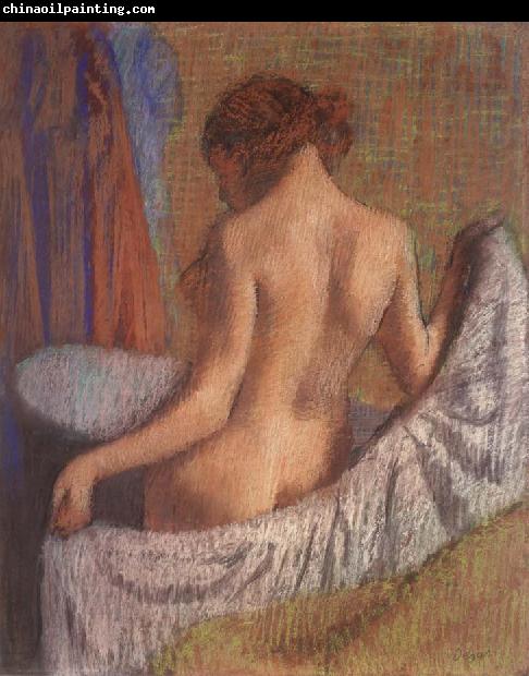 Edgar Degas After the Bath,woman witl a towel