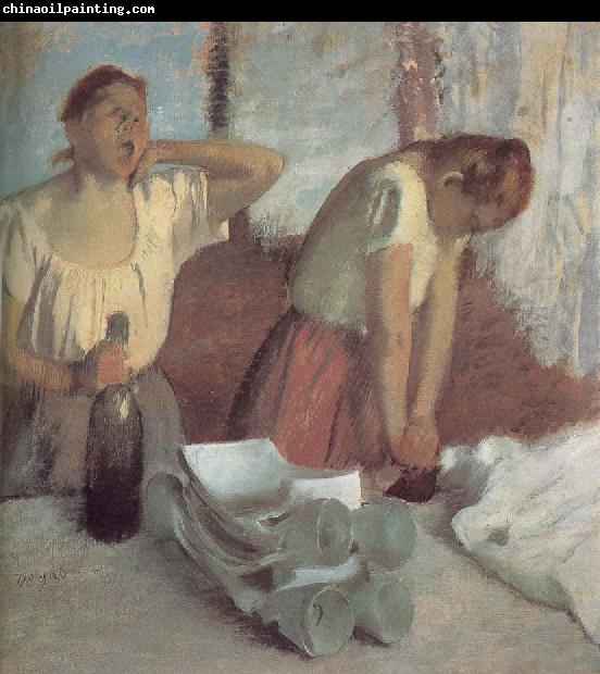 Edgar Degas Ironing clothes works