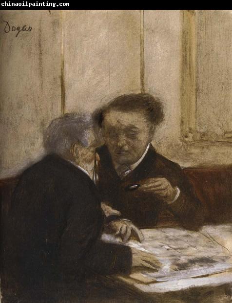 Edgar Degas At the Cafe Chateauden