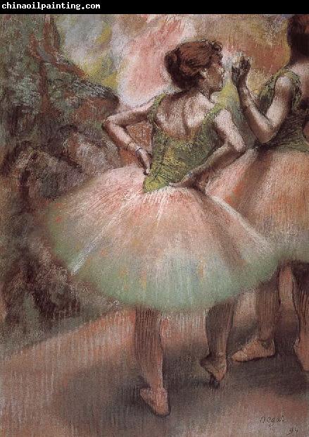 Edgar Degas Pink and green