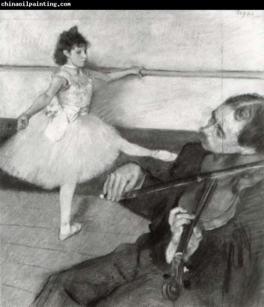 Edgar Degas Portrait of a Dancer at her Lesson