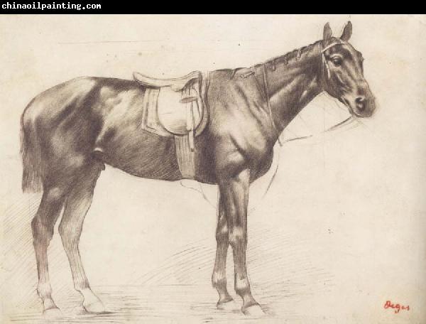 Edgar Degas Horse with Saddle and Bridle