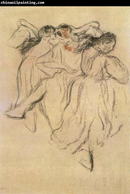 Edgar Degas Three Russian Dancers