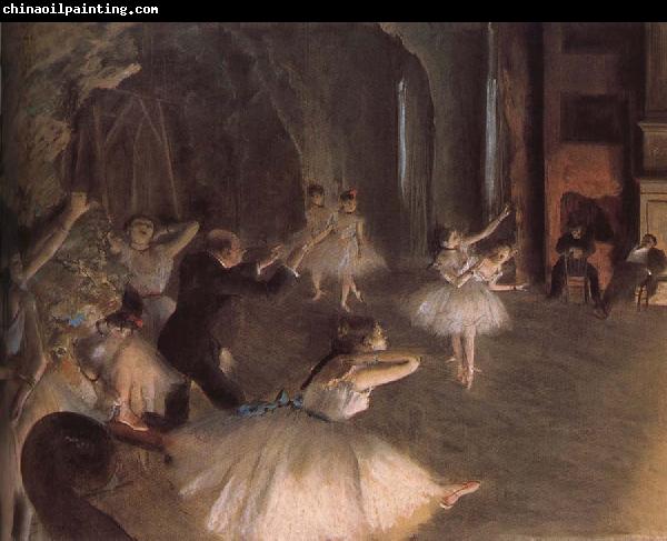 Edgar Degas Rehearsal on the stage