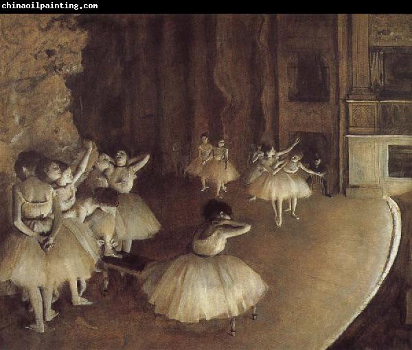 Edgar Degas Rehearsal on the stage