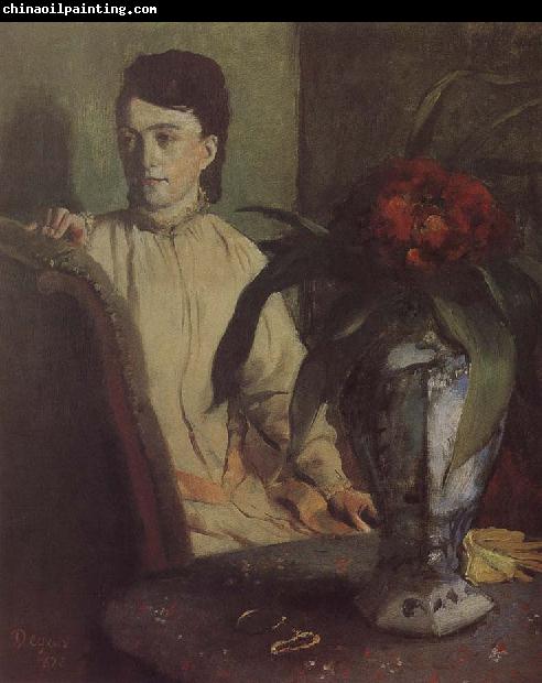 Edgar Degas The woman beside th vase