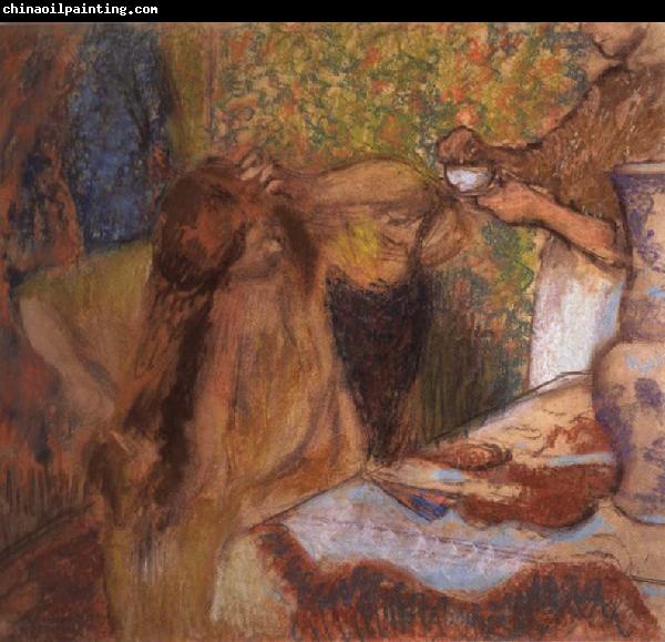 Edgar Degas Woman at her toilette