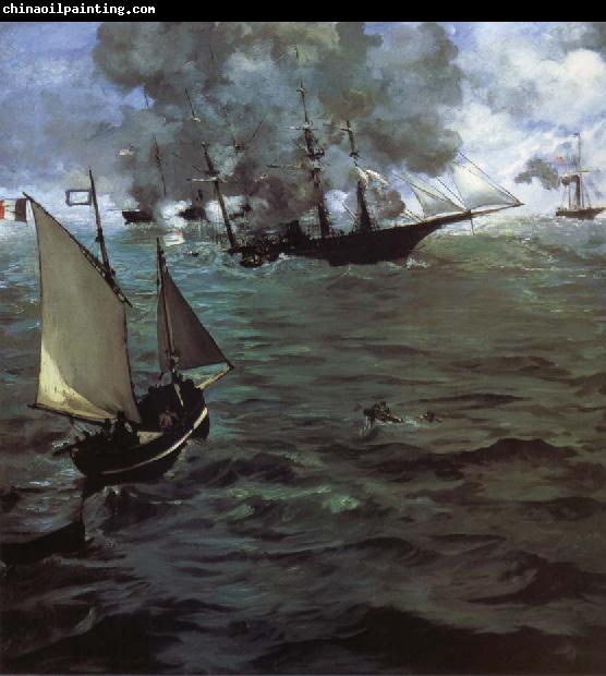 Edouard Manet Alabama and Kearsarge