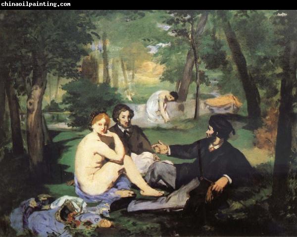 Edouard Manet Having lunch on the grassplot