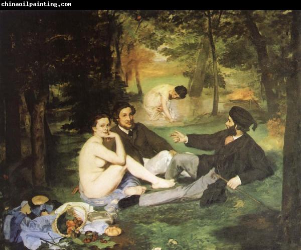 Edouard Manet Having lunch on the grassplot