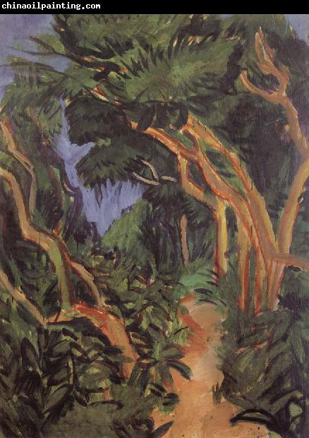 Ernst Ludwig Kirchner Fehmarn Landscape-forest path