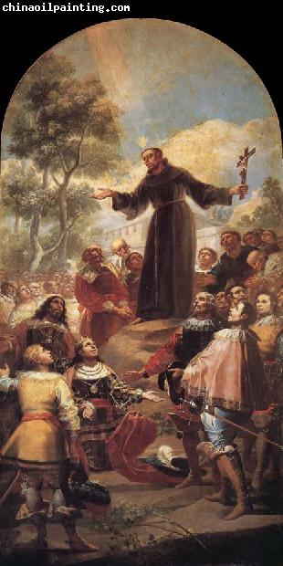 Francisco Goya St Bernardine of Siena preaching before Alfonso of Aragon