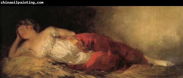 Francisco Goya Young Woman Asleep