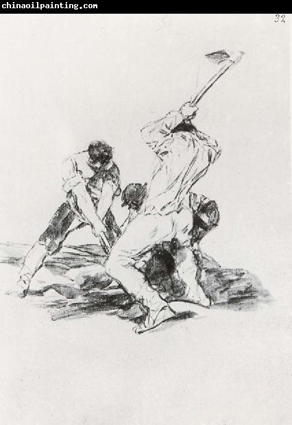 Francisco Goya Three Men Digging