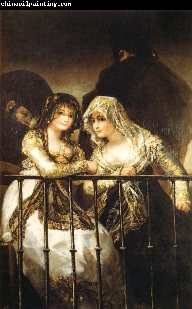 Francisco Goya Majas on a Balcony