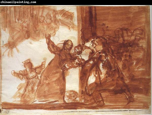 Francisco Goya Drawing for Poor folly