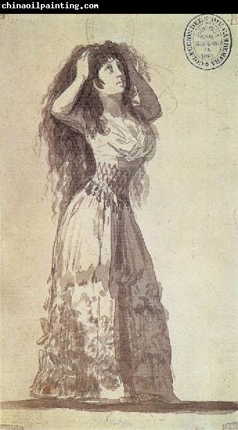 Francisco Goya The Duchess of Alba arranging her Hair